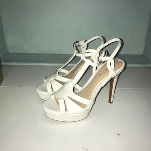 White heels (worn once)